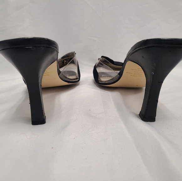 Lucy Pereda Black Leather Heels with bow - Picture 7 of 9